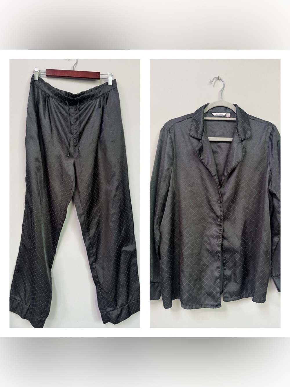 Silky jacquard pajama set